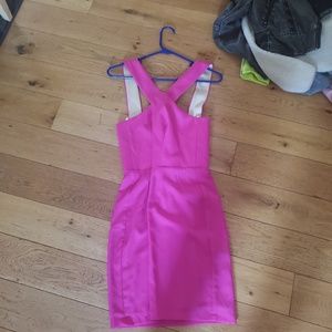 Naven hot pink party dress